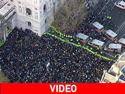 Επεισόδια στις φοιτητικές κινητοποιήσεις στην Μ. Βρετανία